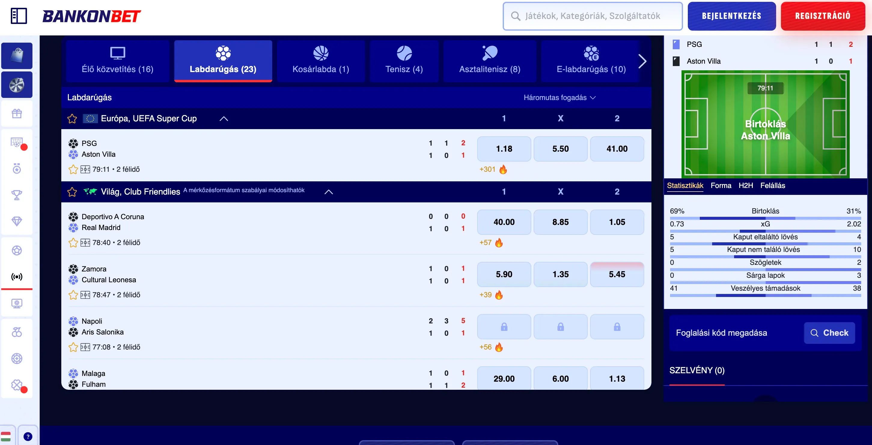 Sportfogadás a Bankonbet