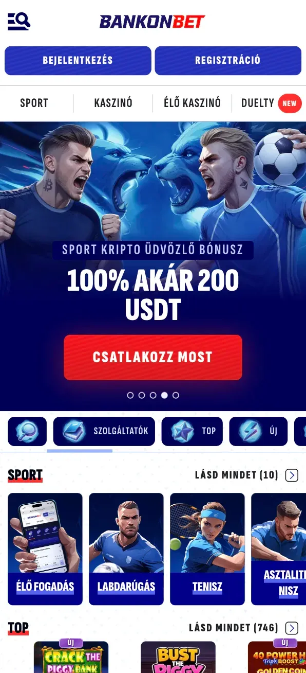 Játék mobilon a Bankonbet kaszinóban